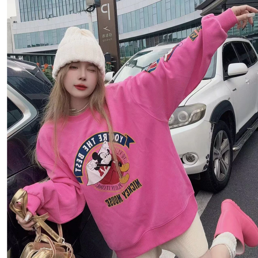 宠儿【2024秋季新品米奇卡通印花减龄时尚卫衣】