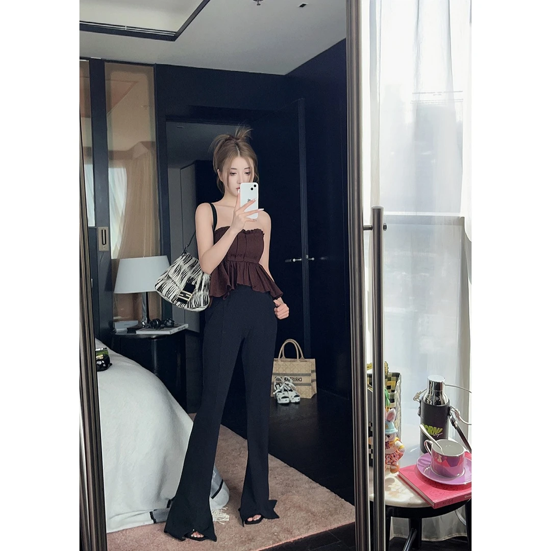 FORNI × YOYO   八爪鱼  纯色百搭长裤显瘦