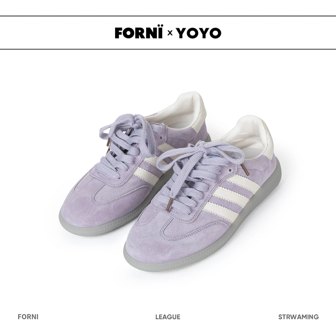 FORNI x YOYO 元气春日 磨砂牛皮马卡龙休闲鞋百搭小众款个性时尚