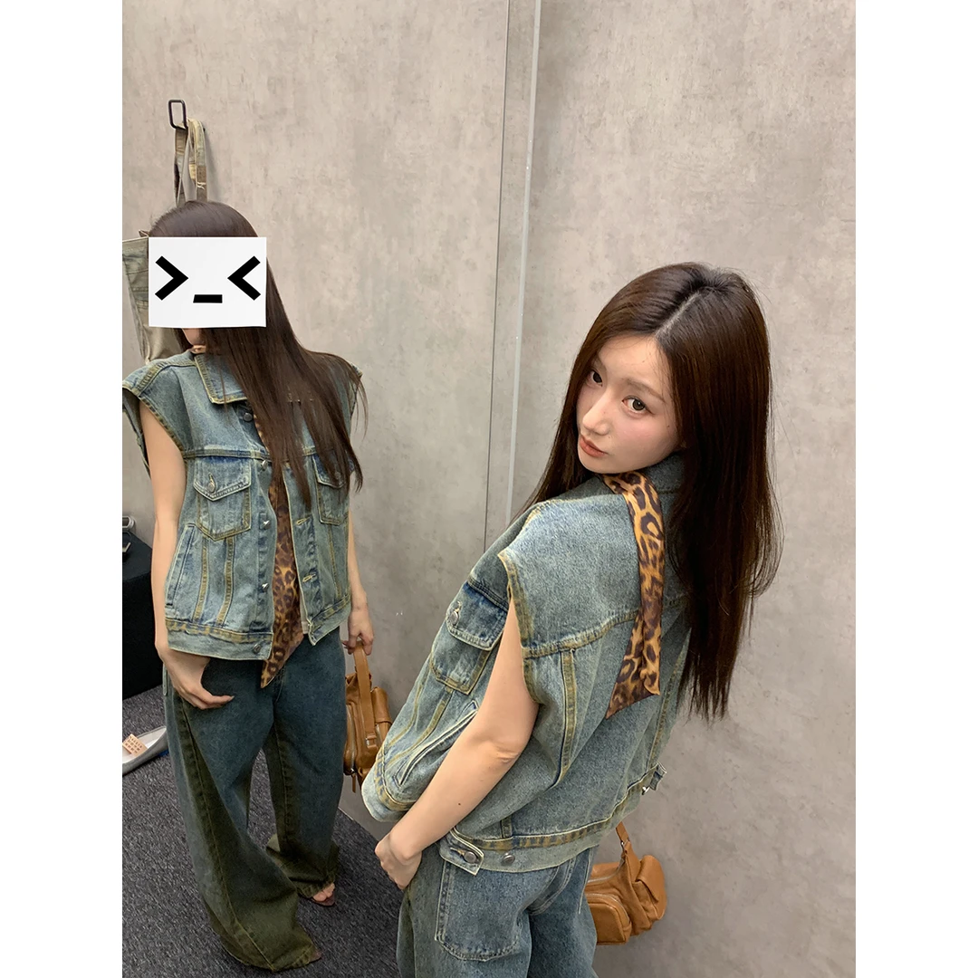 FORNI × YOYO 新新人类 纯棉复古牛仔套装美式直筒ins水洗