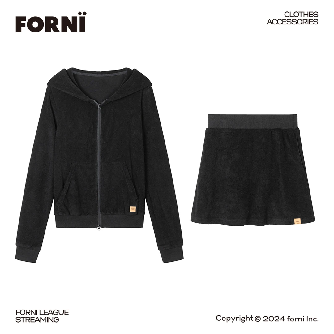 FORNI × YOYO 曼巴少女 轻芭蕾帽衫半裙舒适两件套