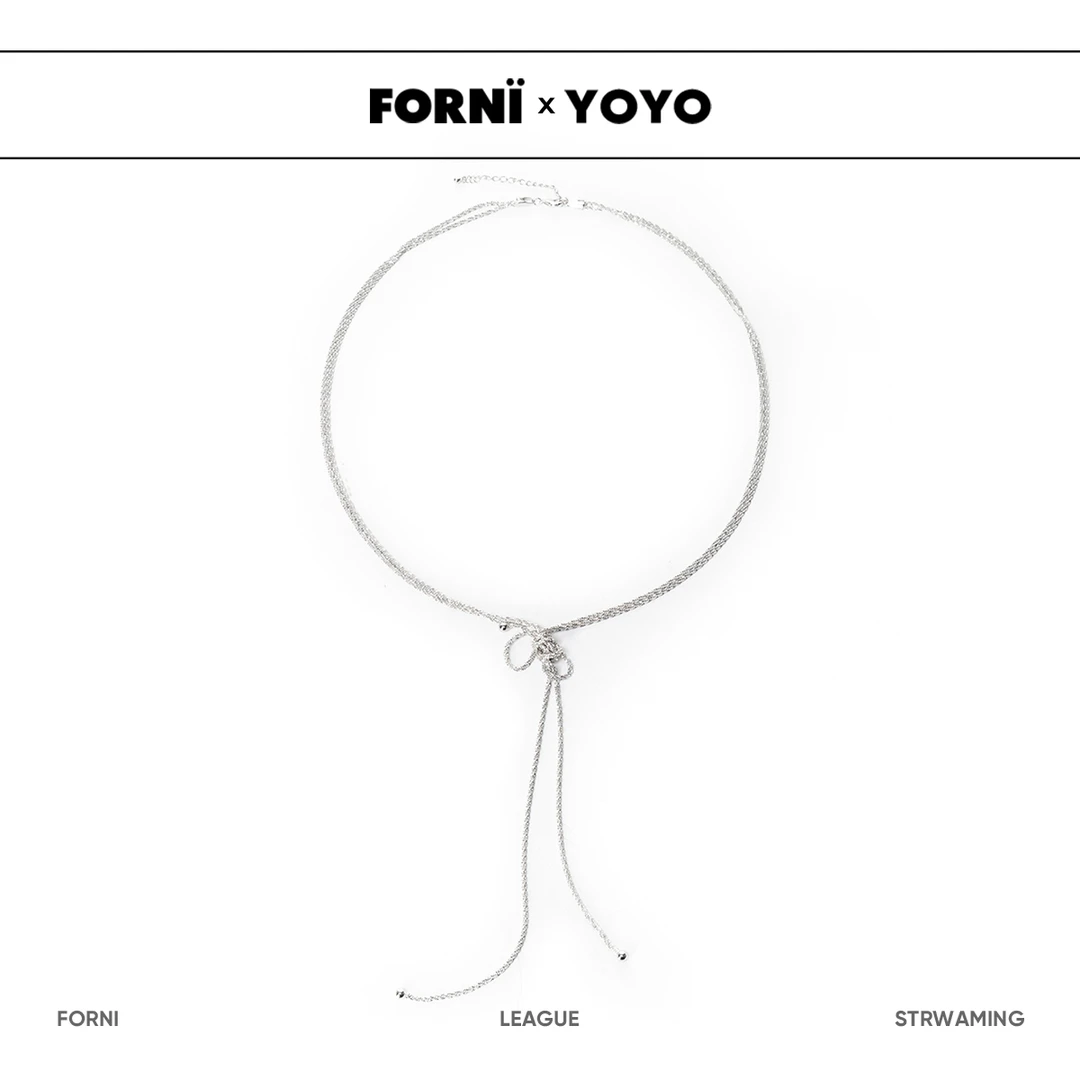 铜合金项链 FORNI x YOYO 灵动  双层扭结项链气质时尚小众款项链