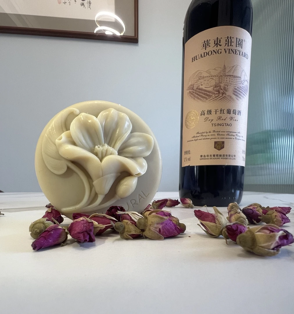 素千方玫瑰红酒 皂 老辈子 滋润手工洁面沐浴皂