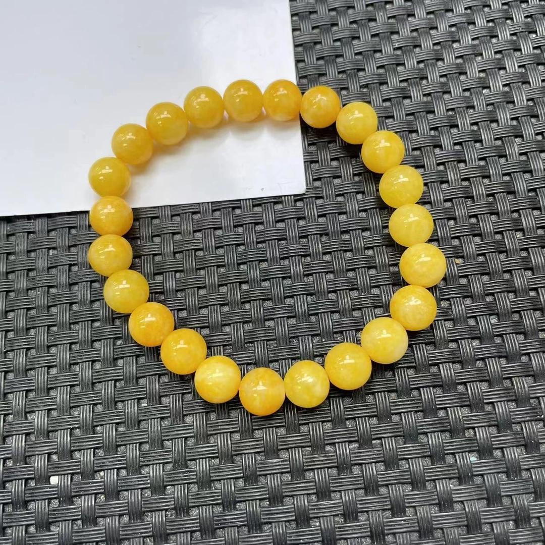 【喜儿专属】F504黄色单圈纯色女士手串首饰/发一条