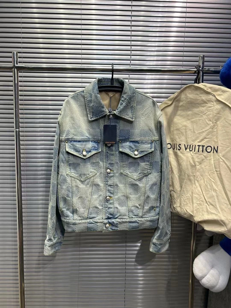 LouisVuittonX菲董联名爆款棋盘格满印牛仔/48码/全新/平台24061