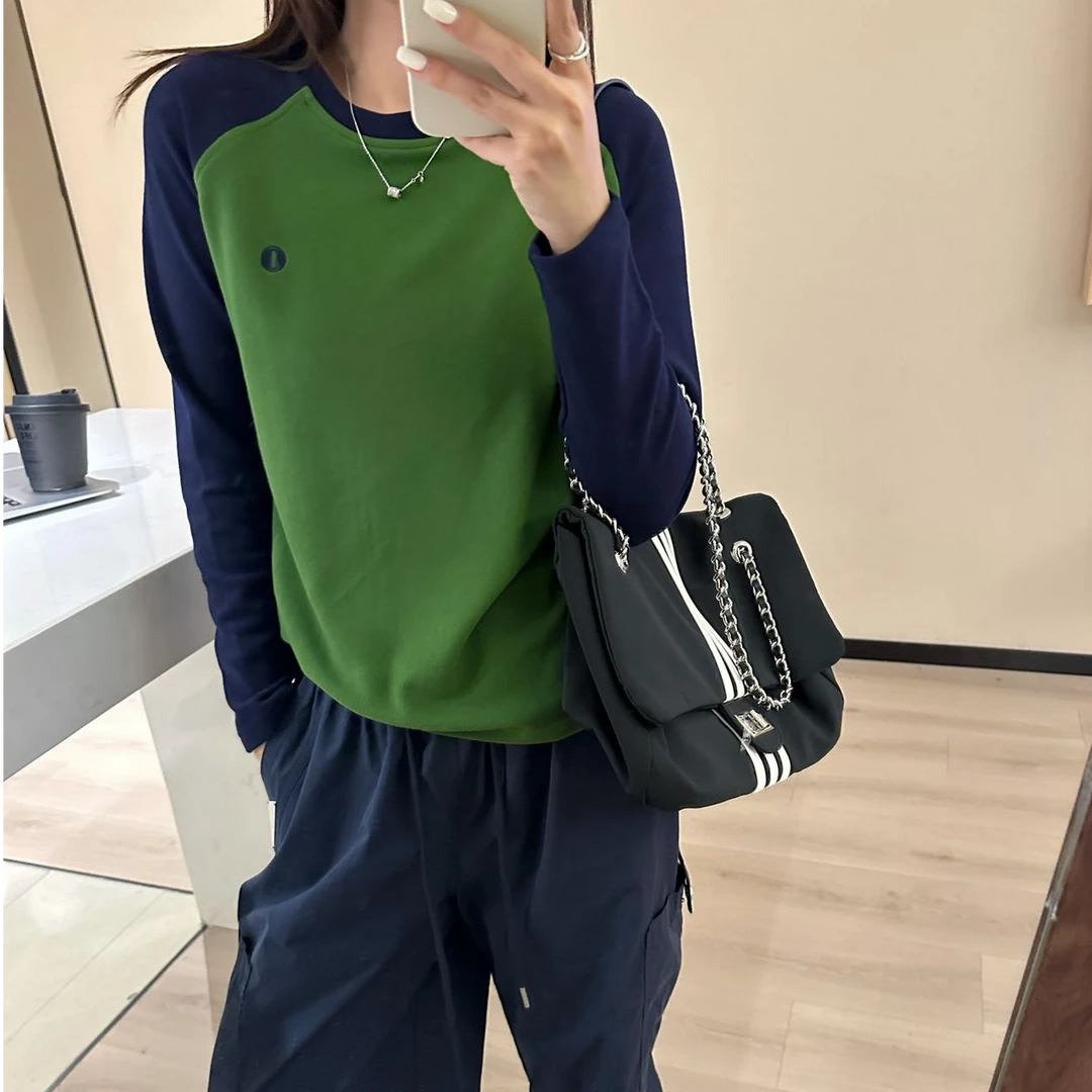 女款秋冬打底衫插肩袖加厚磨毛圆领秋冬打底时尚休闲百搭527