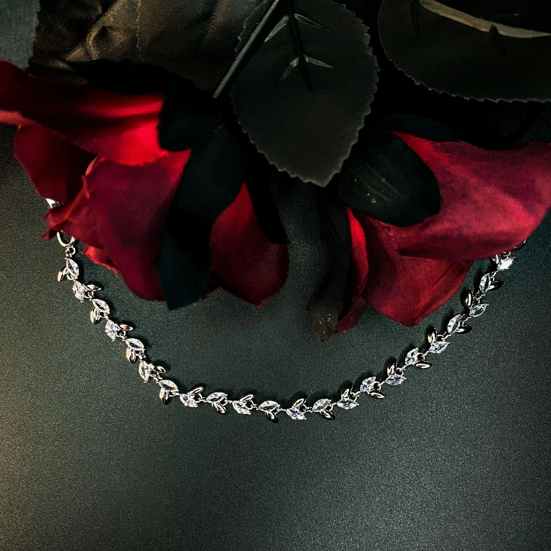 合金合成锆石手链 百搭手链女镶嵌锆石气质轻奢手工时尚经典简约