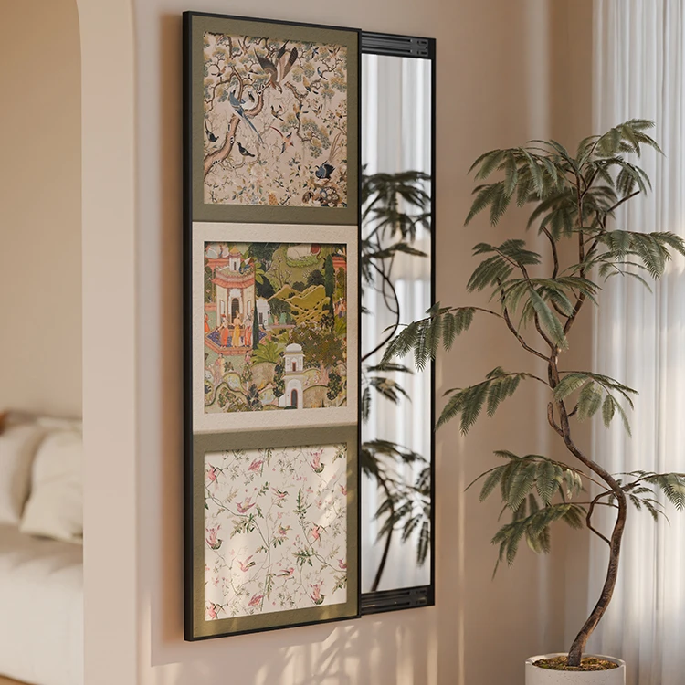 2025款可关闭遮挡隐藏软装暗藏式全身镜壁挂式画隐形穿衣镜壁画
