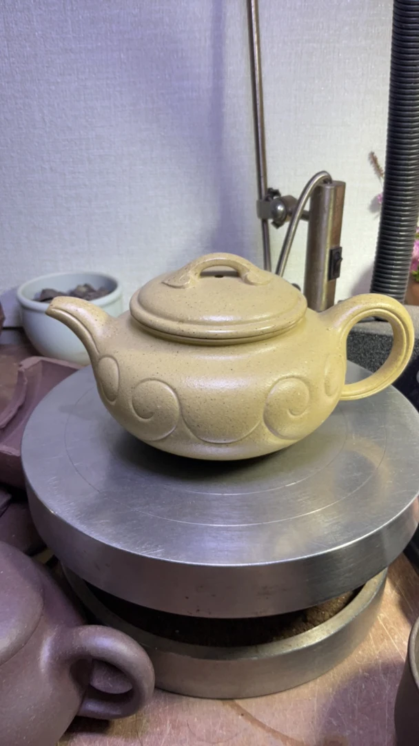 宜兴手工紫砂壶原矿本山绿泥仿古如意茶壶功夫茶具