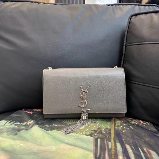 95新 YSL/圣罗兰 YSL鱼子酱中号流苏包