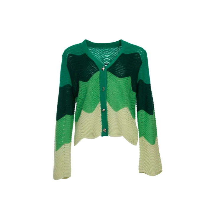 GEJIN/歌锦2024早秋新款时尚休闲慵懒羊毛开衫9312463005