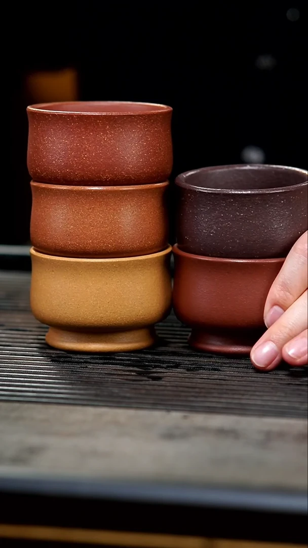 【闪购商品】紫砂茶壶20-五色大韵杯80cc