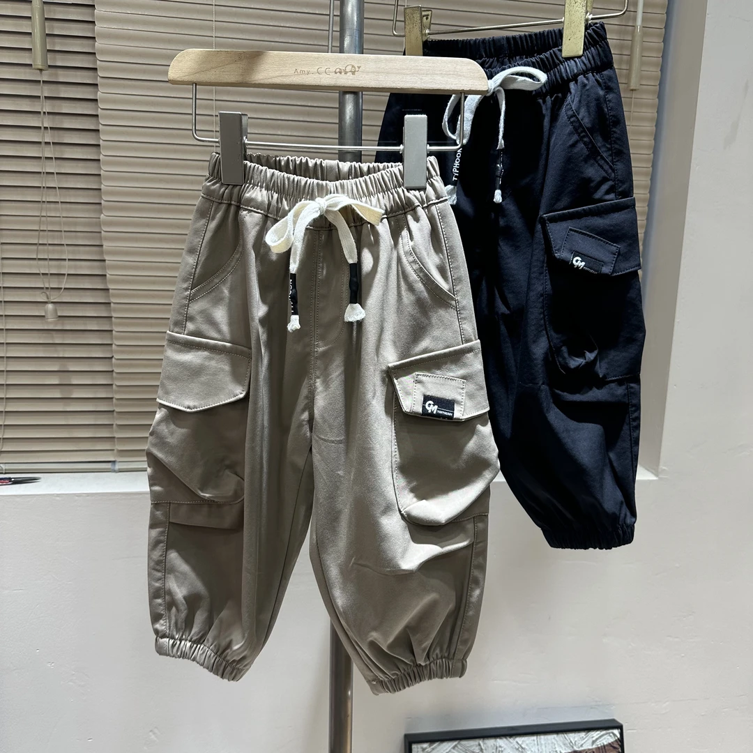 K3-6。837橘子秋款男童时尚潮流百搭裤子