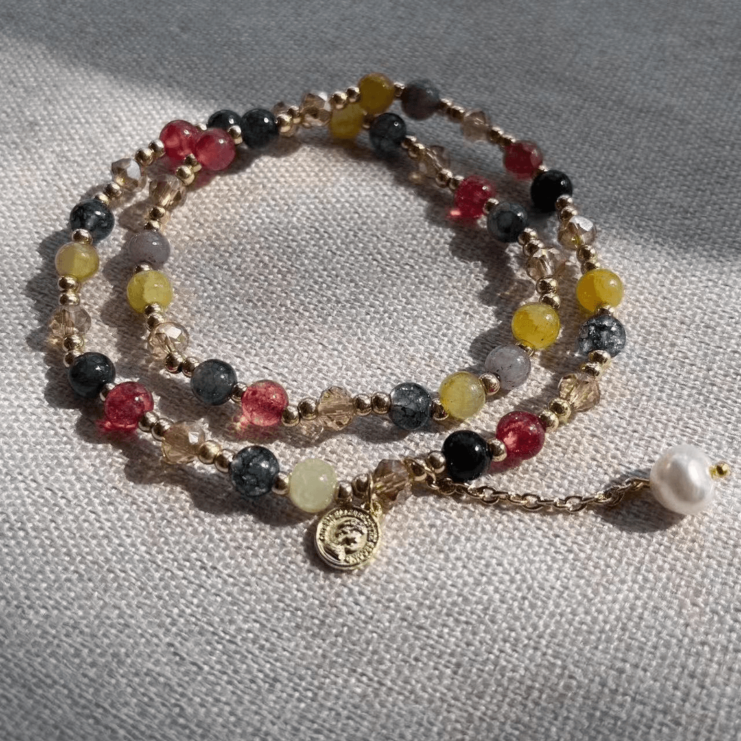 宝藏饰品双层叠戴复古多宝手链28440