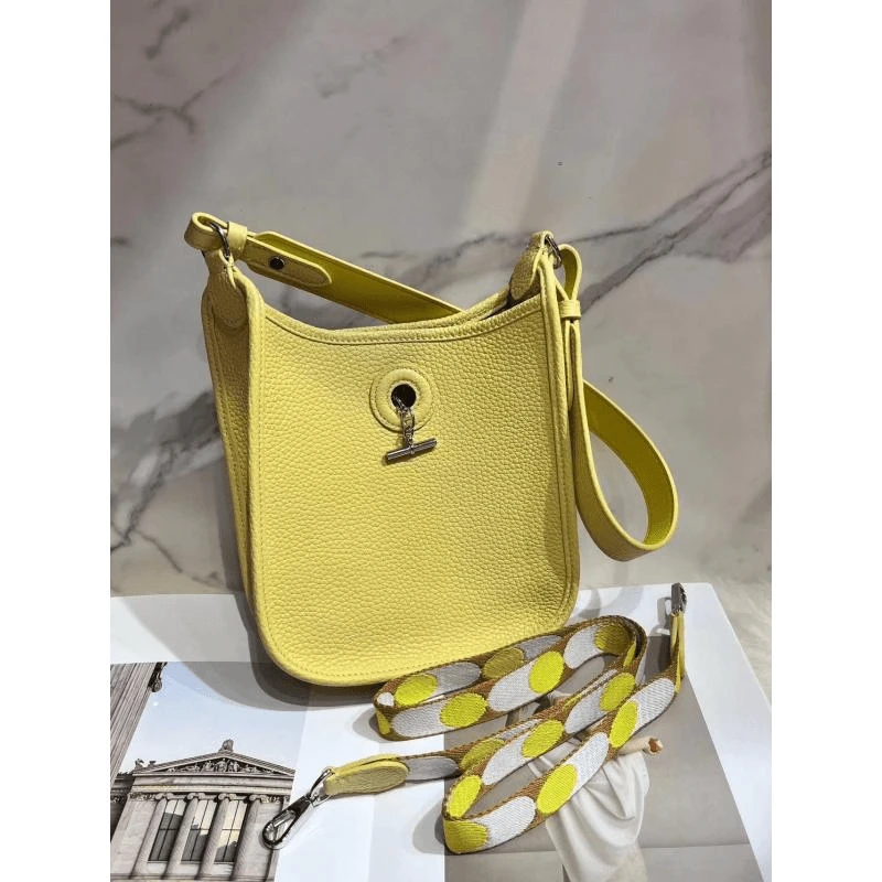 【白白】2024新款时尚休闲百搭气质手挽包YFY256黄色