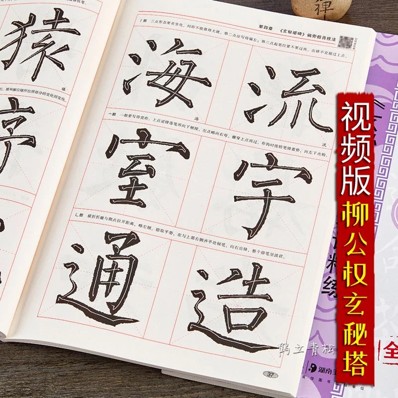 柳公权玄秘塔碑精讲精练毛笔书法等级考试培训教材升级版 视频教