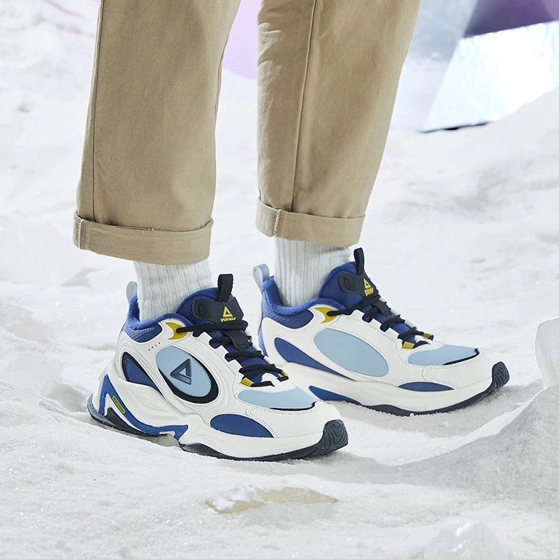 Peak/匹克态极源回棉鞋男冬季加绒保暖复古老爹鞋防滑耐磨橡胶底