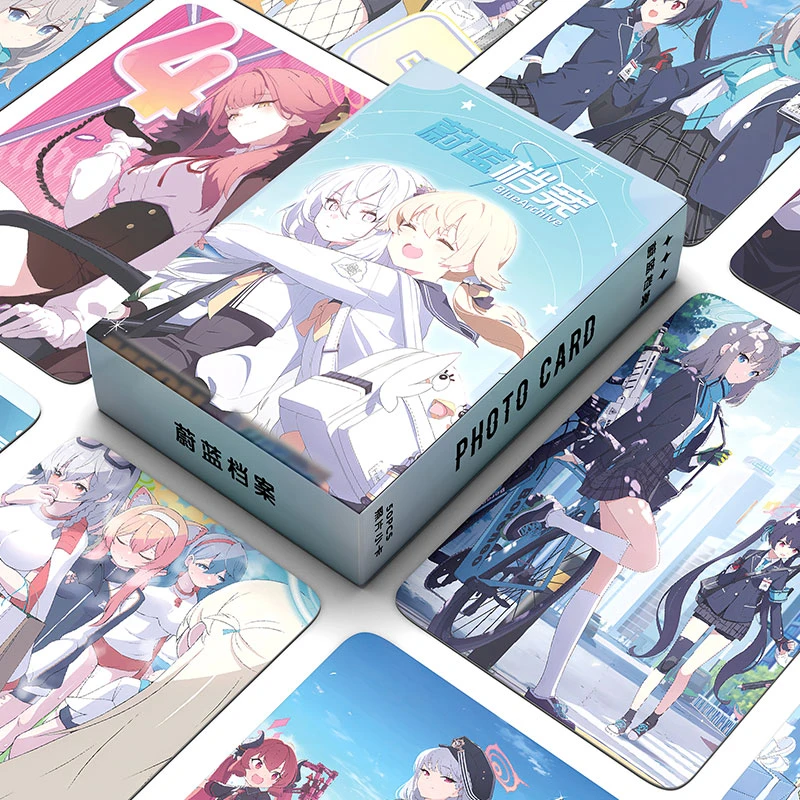 蔚蓝档案周边镭射小卡高颜值二次元ins风精美收藏赠送礼物卡片