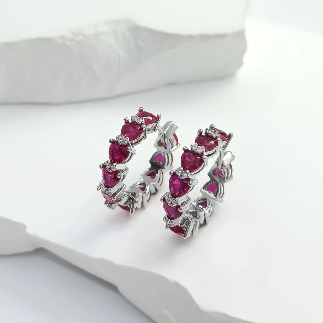 铜合金合成锆石耳饰 HLM-55789 耳饰个性简约小众简约欧美