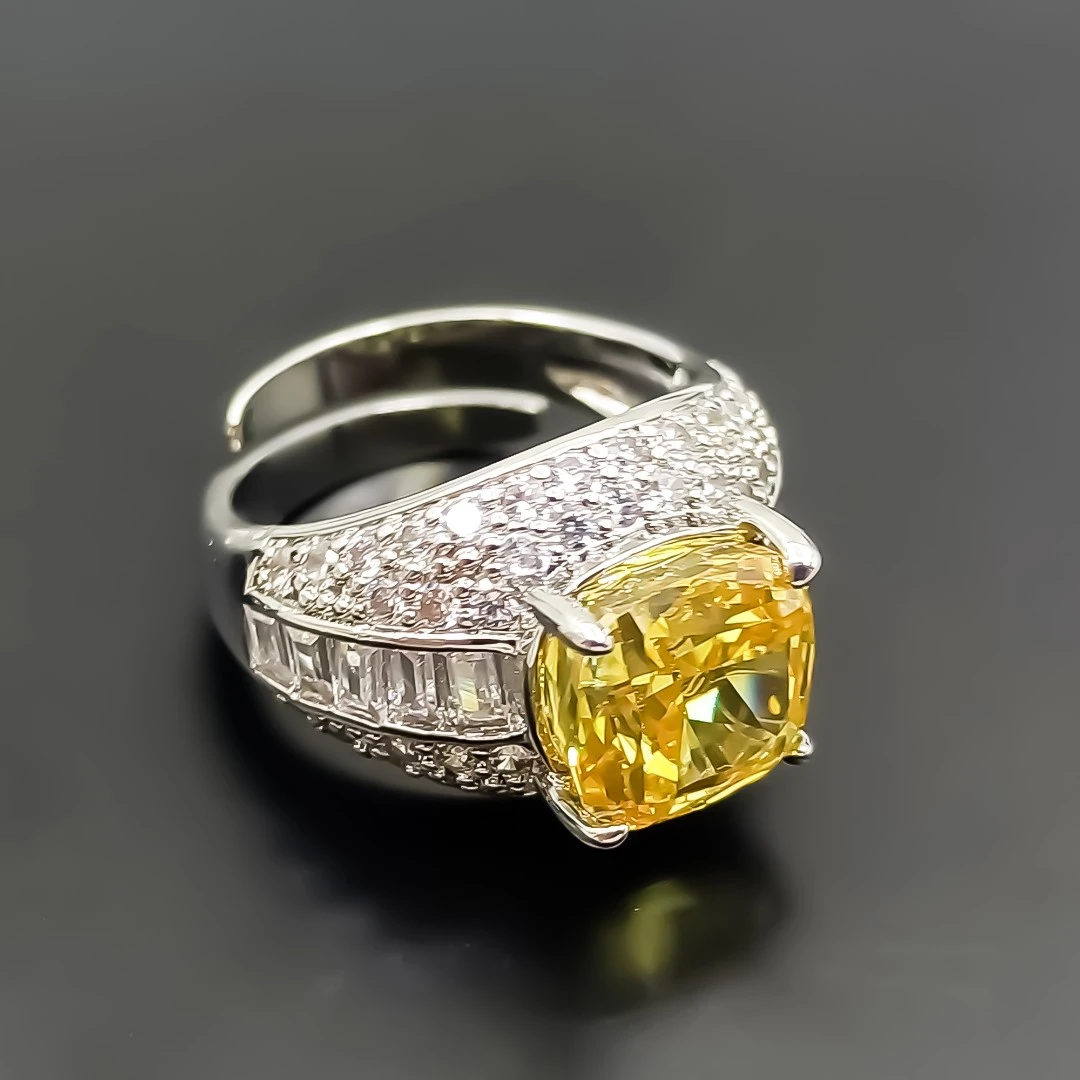 铜合金合成锆石戒指 E1ZSS-35072 戒指欧美精致气质大方时尚