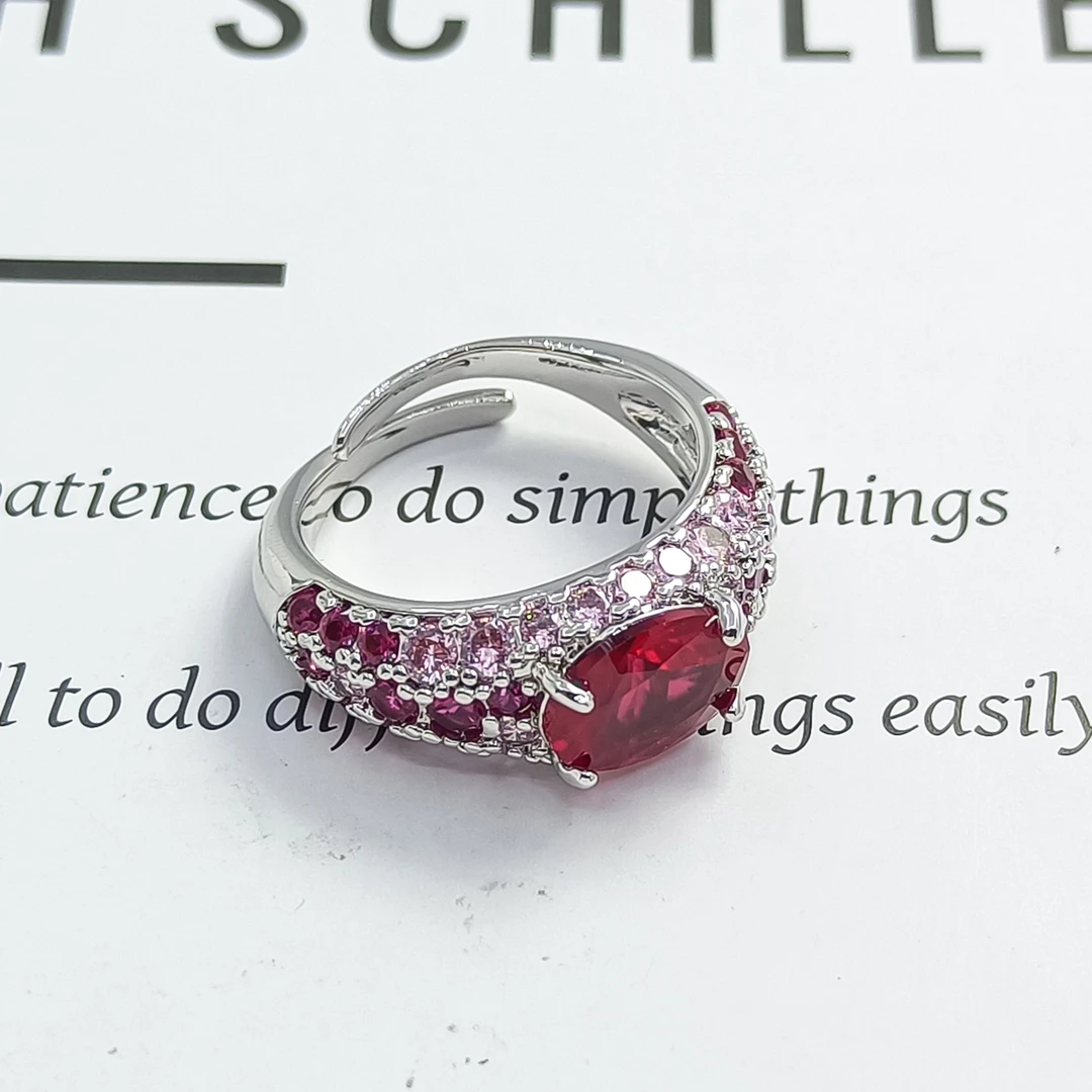 铜合金合成锆石戒指 FXLM-55631 戒指轻奢精致欧美时尚气质