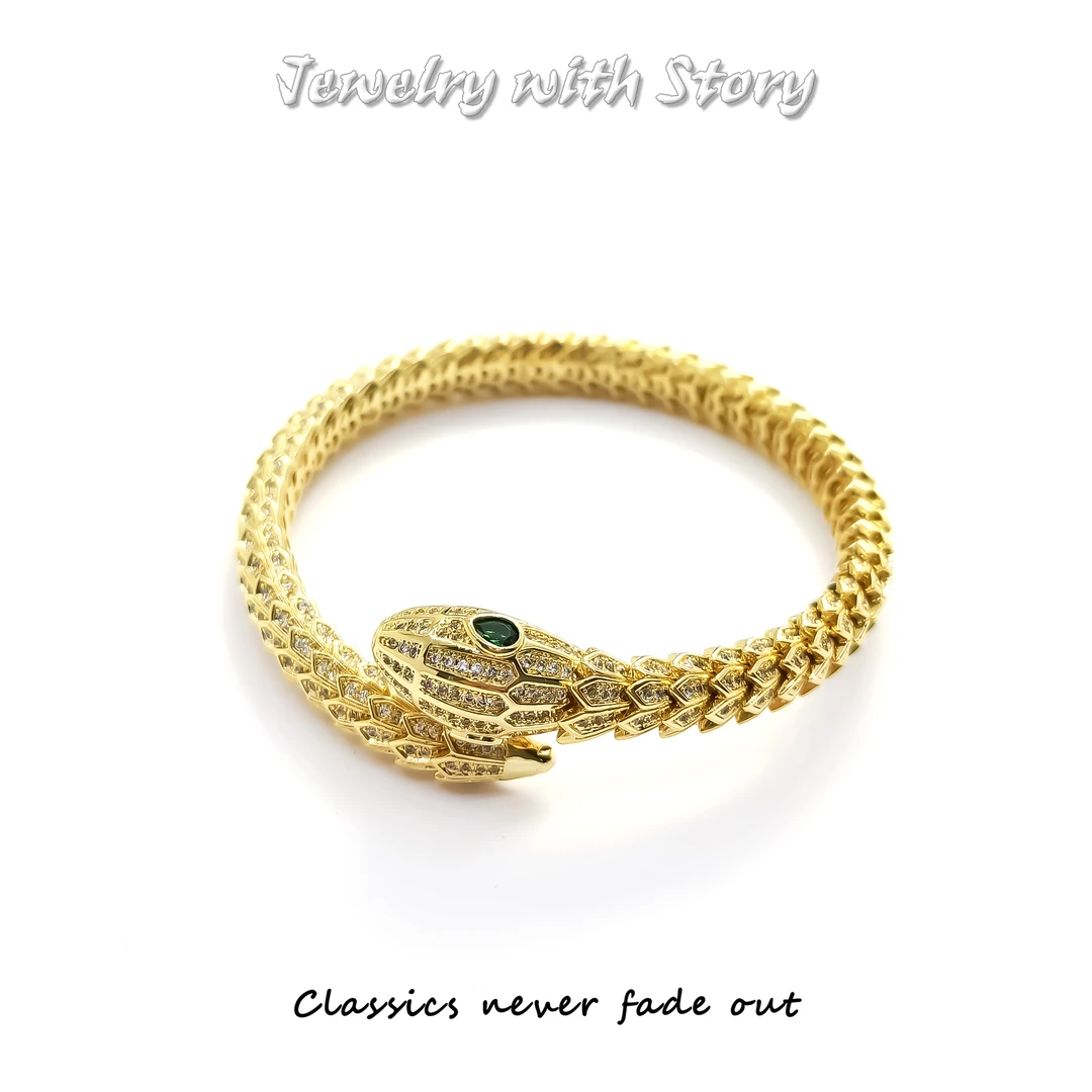 铜合金合成锆石手镯 K2JNX-33499 手镯简约欧美时尚轻奢气质