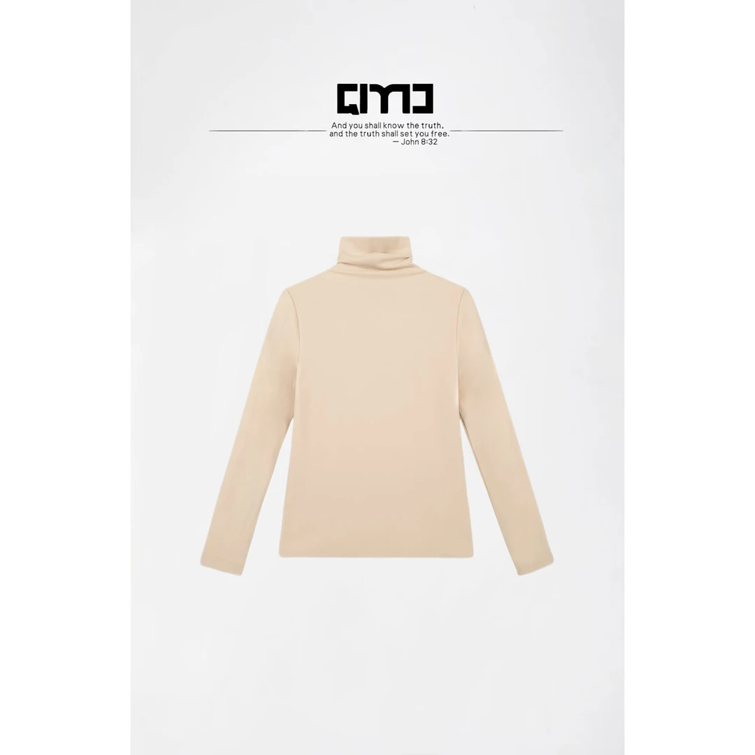 QIMO启茉（A3047#高领抓绒打底衣）