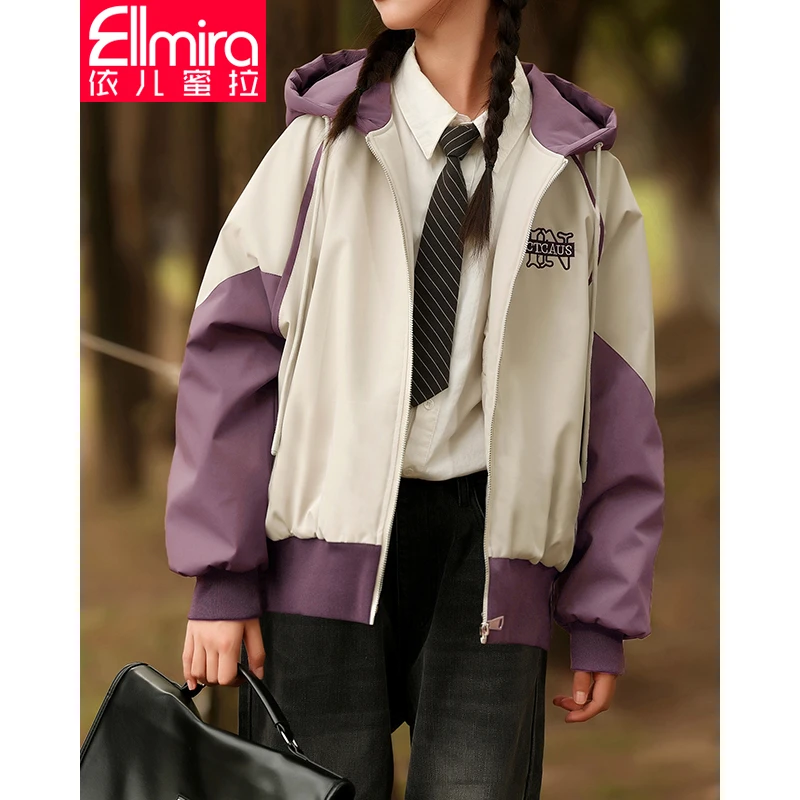 7932夹棉外套棉服加厚冬季连帽短款2023新款洋气潮冬装