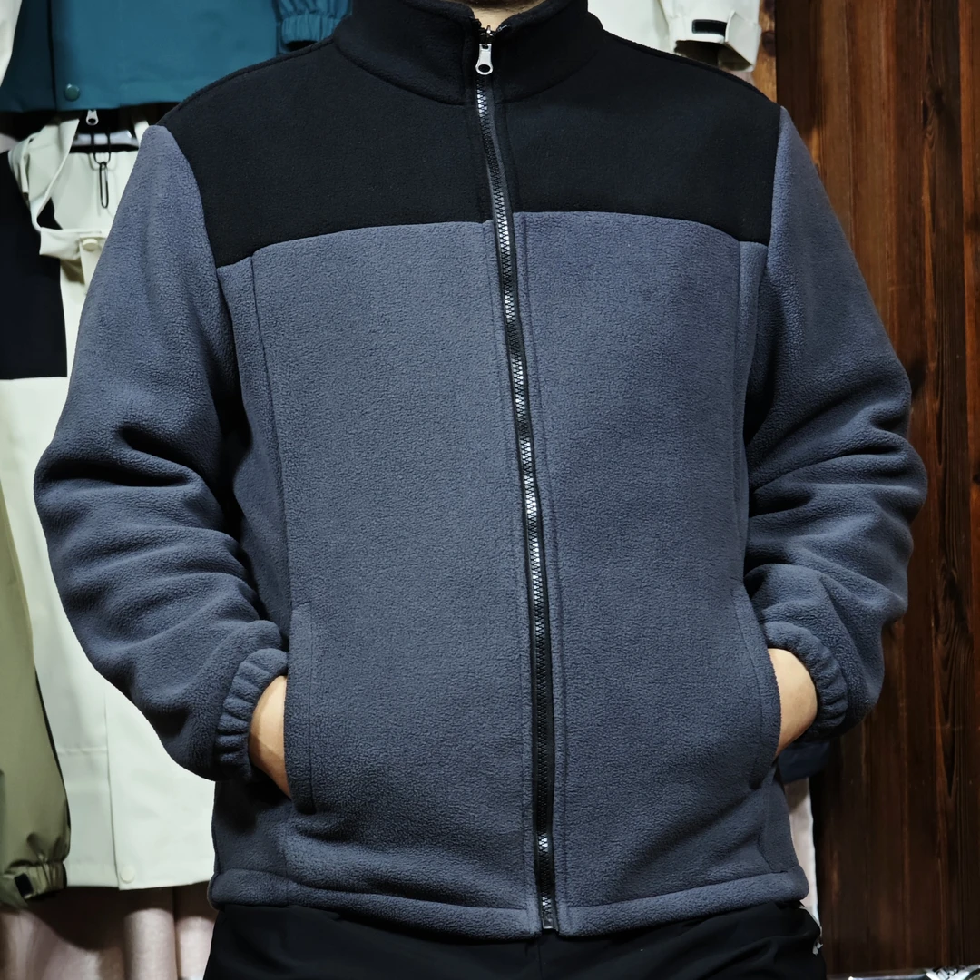 加厚复合超柔抓绒内胆可以单穿休闲户外冬季保暖加绒大码男士男款