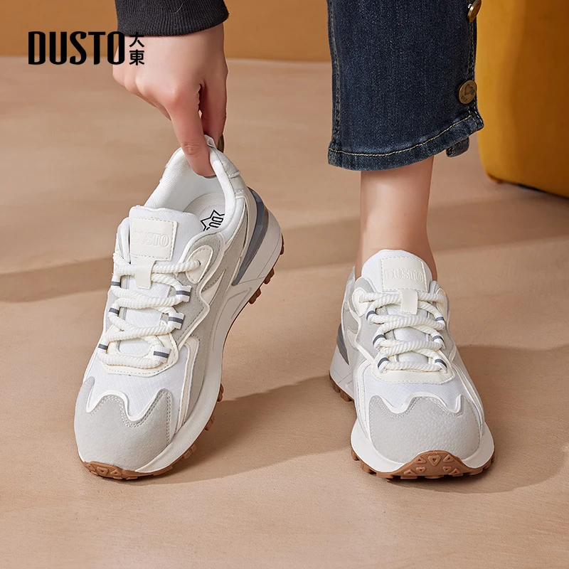 大东时尚休闲鞋2025春季厚底增高老爹鞋女潮流百搭阿甘鞋女鞋0675