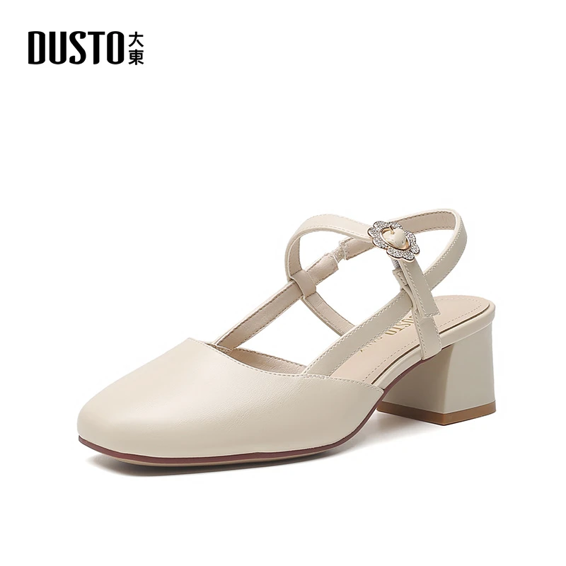 DUSTO/大东2025新款凉鞋女夏外穿法式高跟仙女风时尚百搭女鞋0041