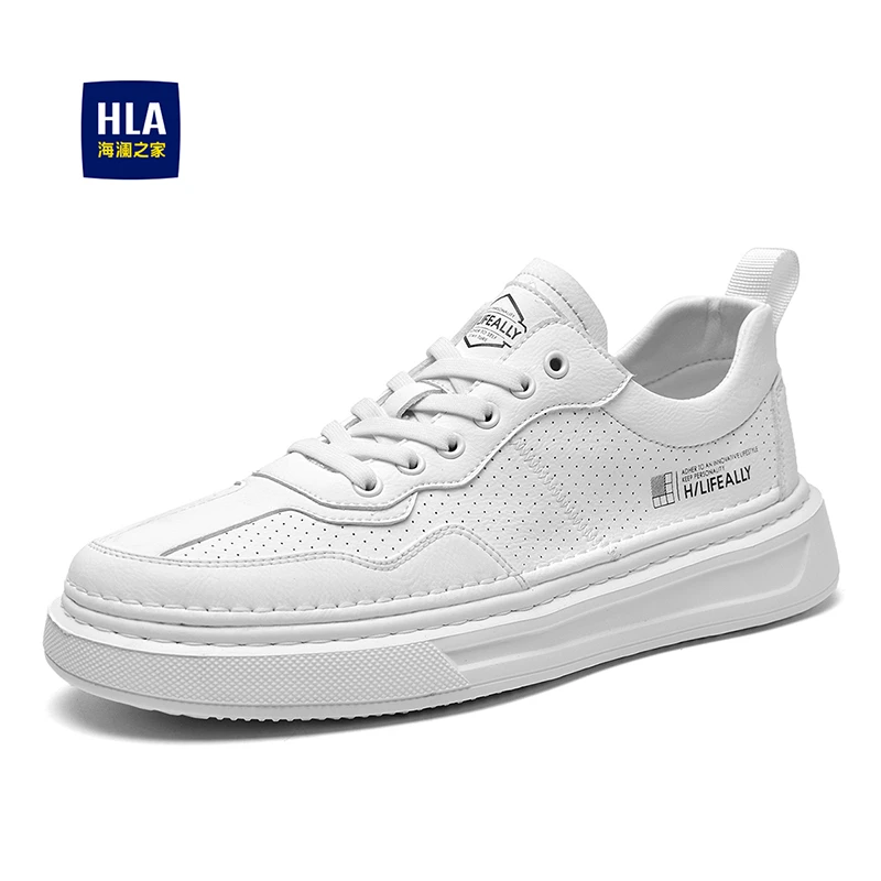 HLA/海澜之家男鞋新款潮流运动休闲板鞋百搭复古ins男士帆布鞋