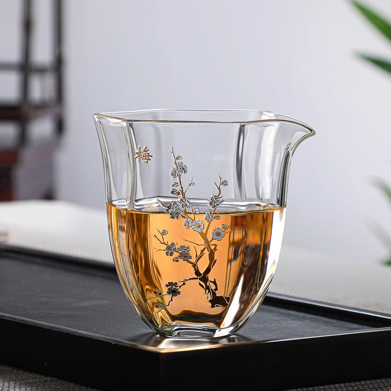 高档主人杯高硼硅公杯耐热分茶玻璃功夫茶具加厚分茶器匀杯公杯