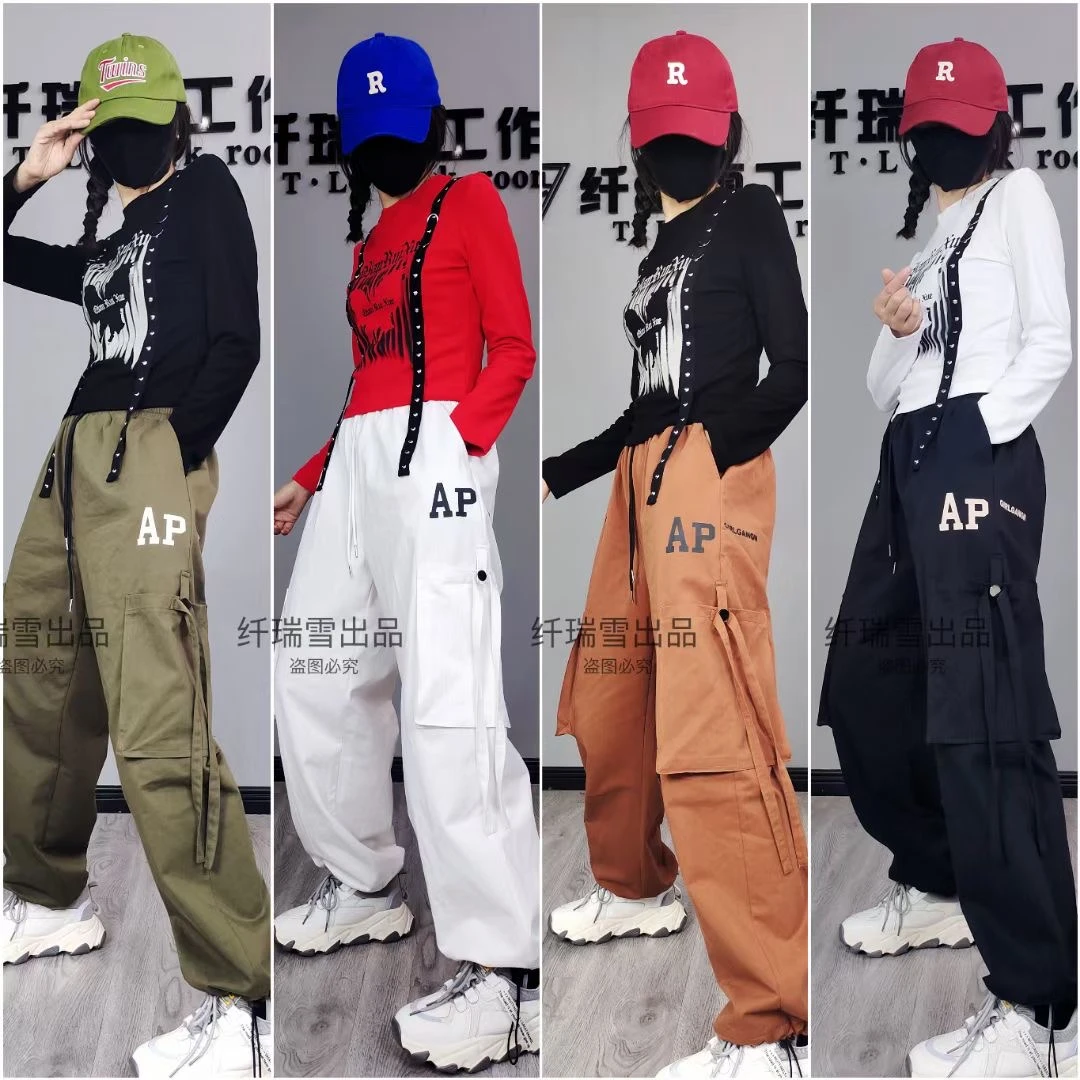 L#327款弹力棉短款长袖+328款斜纹水洗棉工装裤