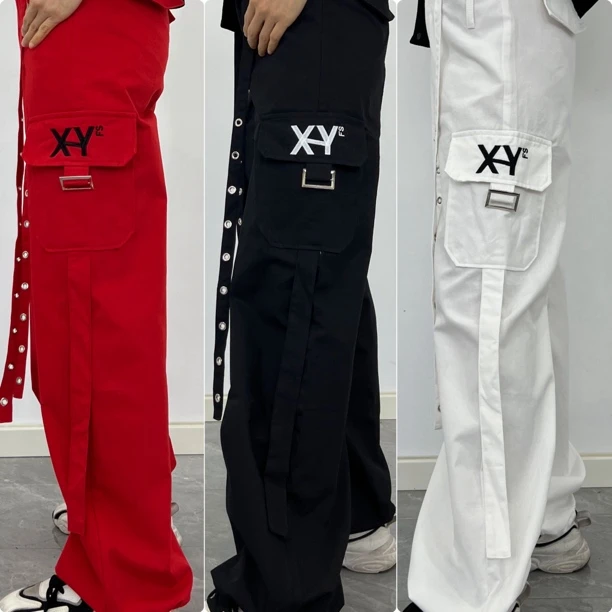 H910春夏薄款飘带工装裤