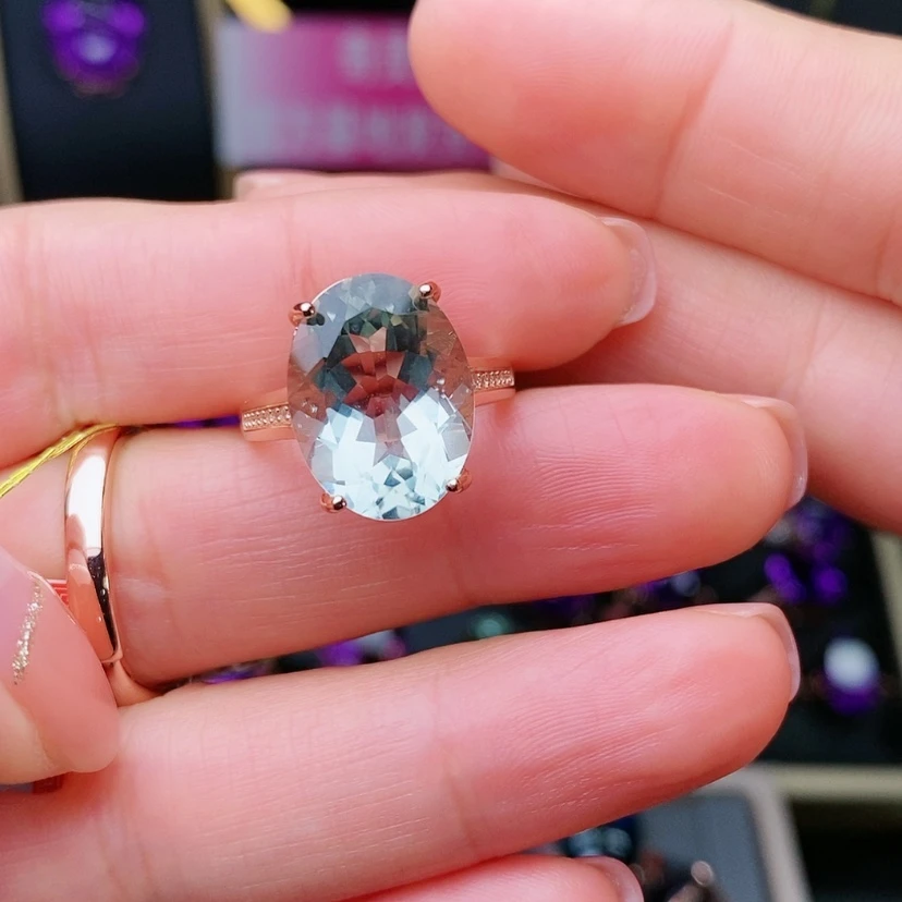 【闪购商品】水晶戒指银S925镶嵌