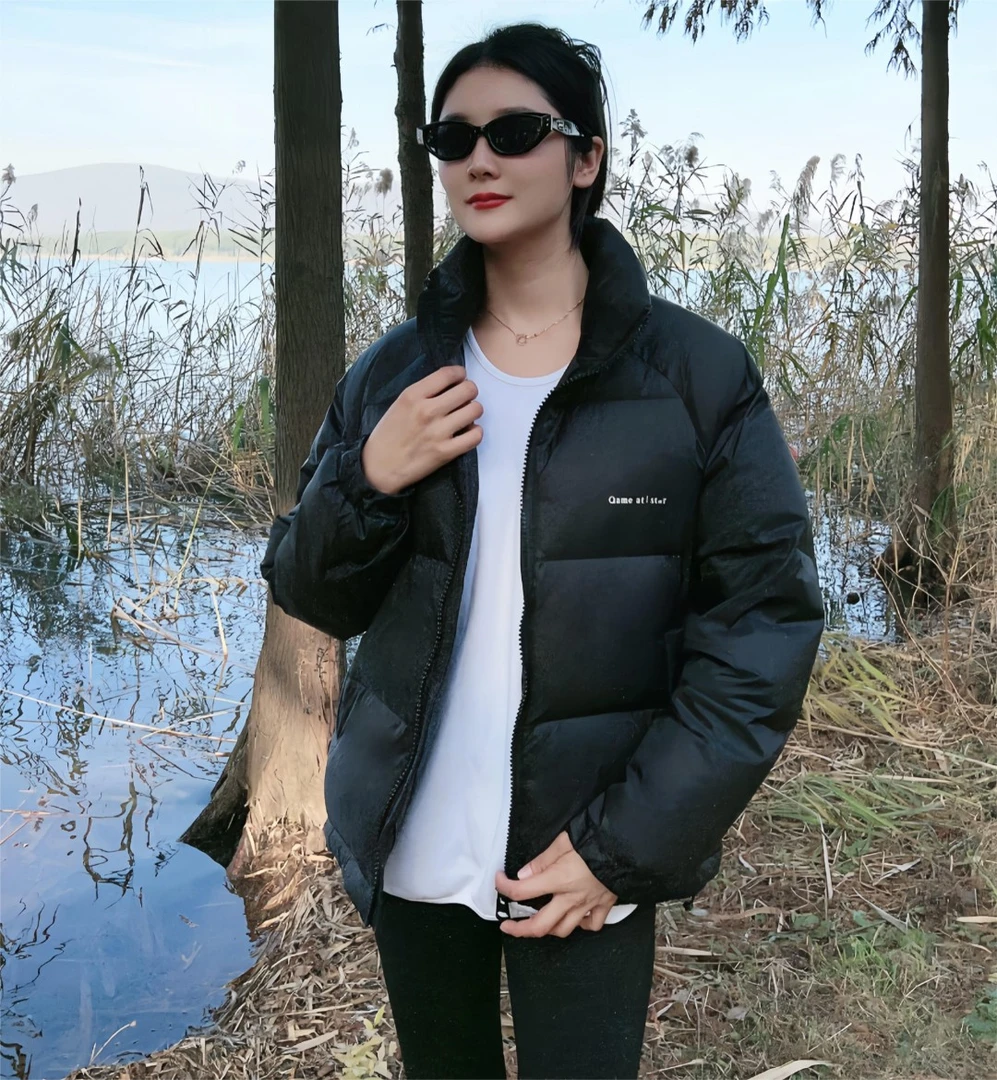 (厂家清货)羽绒服男女同款冬季短款休闲加厚保暖鸭绒外套