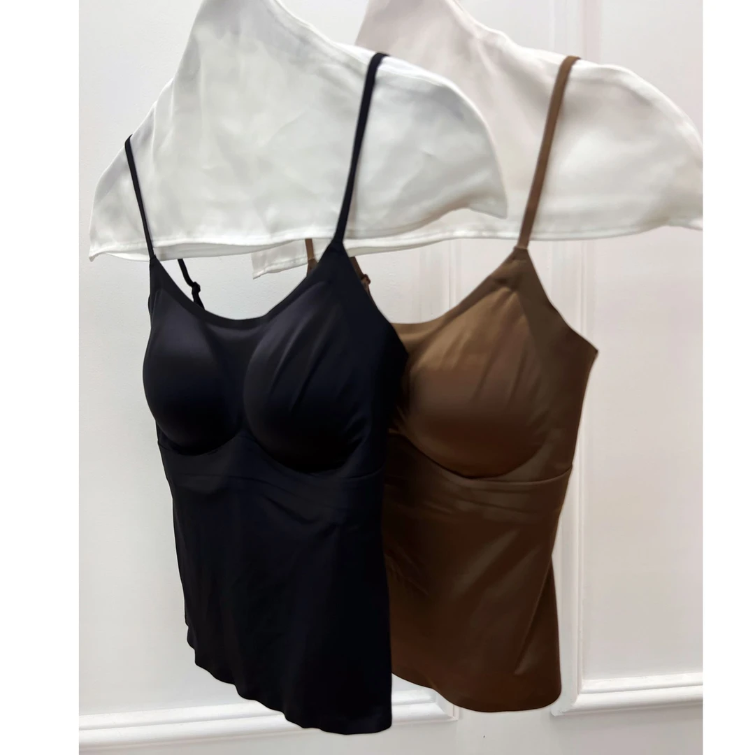 唯心家 吊带无痕显瘦二合一美背