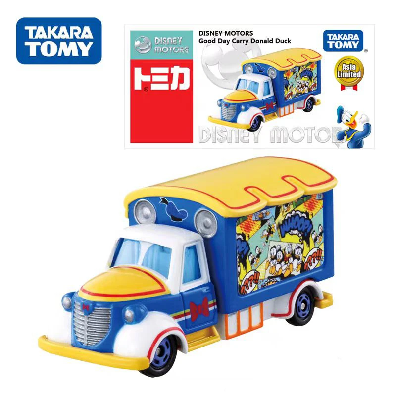 正品TOMY多美卡唐老鸭货车卡通联名进口合金车模
