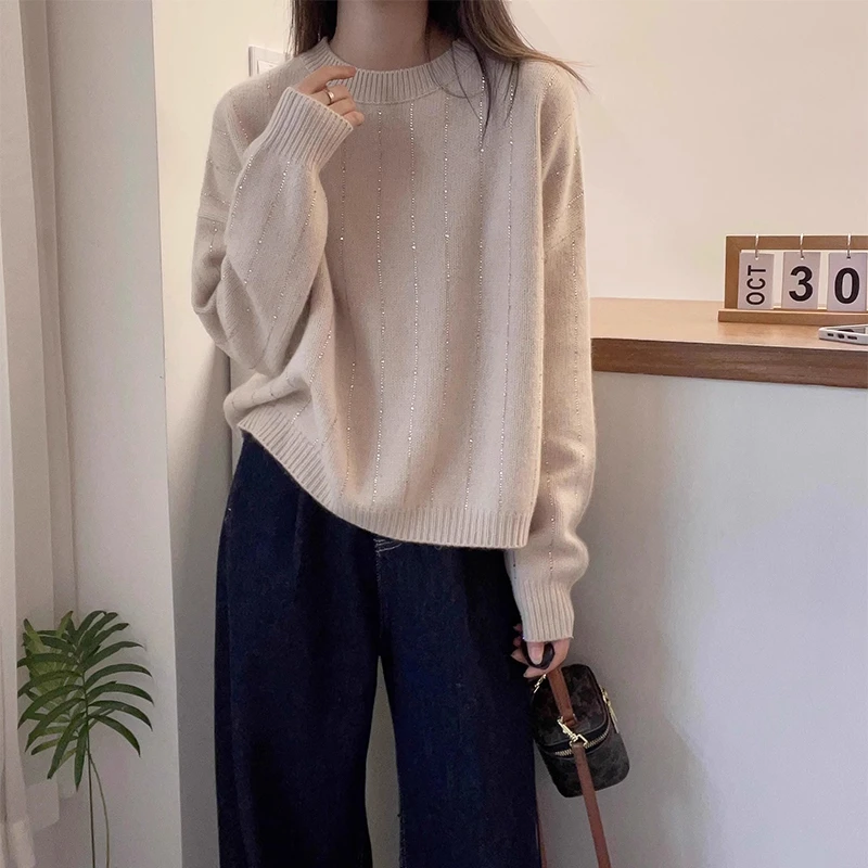 大码胖mm设计感别致毛衣女2025秋季新款时尚百搭显瘦加厚针织上衣