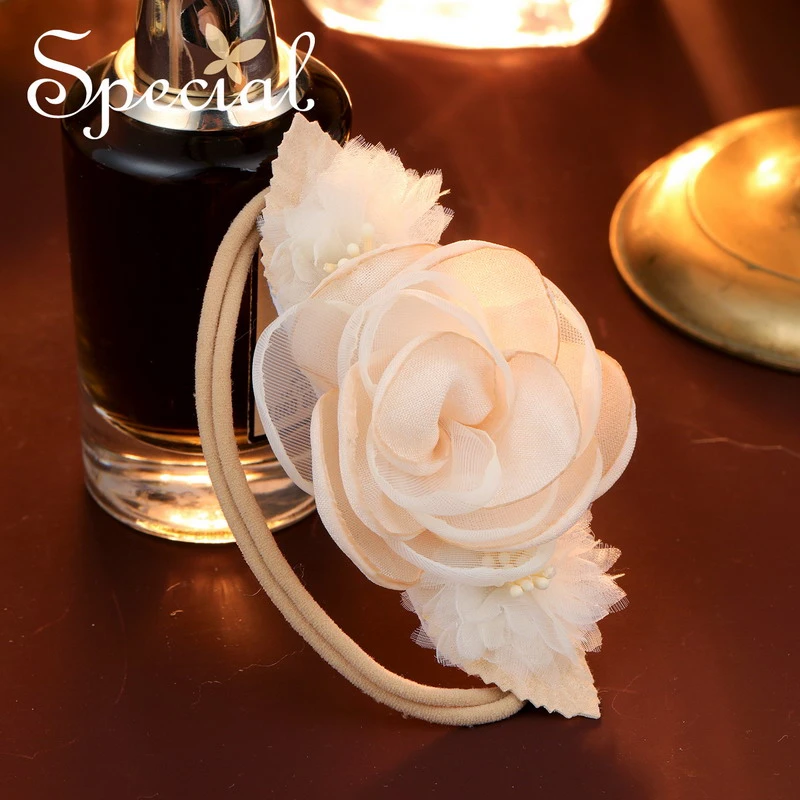 非金属布艺项链 special花朵时尚轻奢气质弹力优雅项链洛洛的花