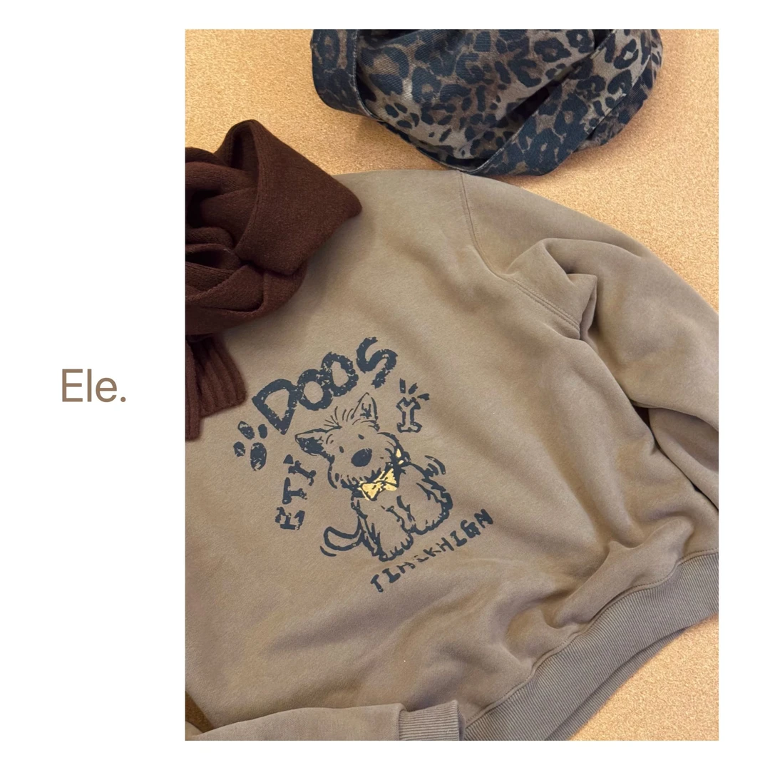 【Ele.】高品质 云朵感西高地狗狗卫衣一体绒卫衣超软圆领卫衣