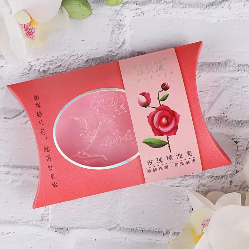 红贝缇45g玫瑰精油皂保湿提亮温和洁面皂