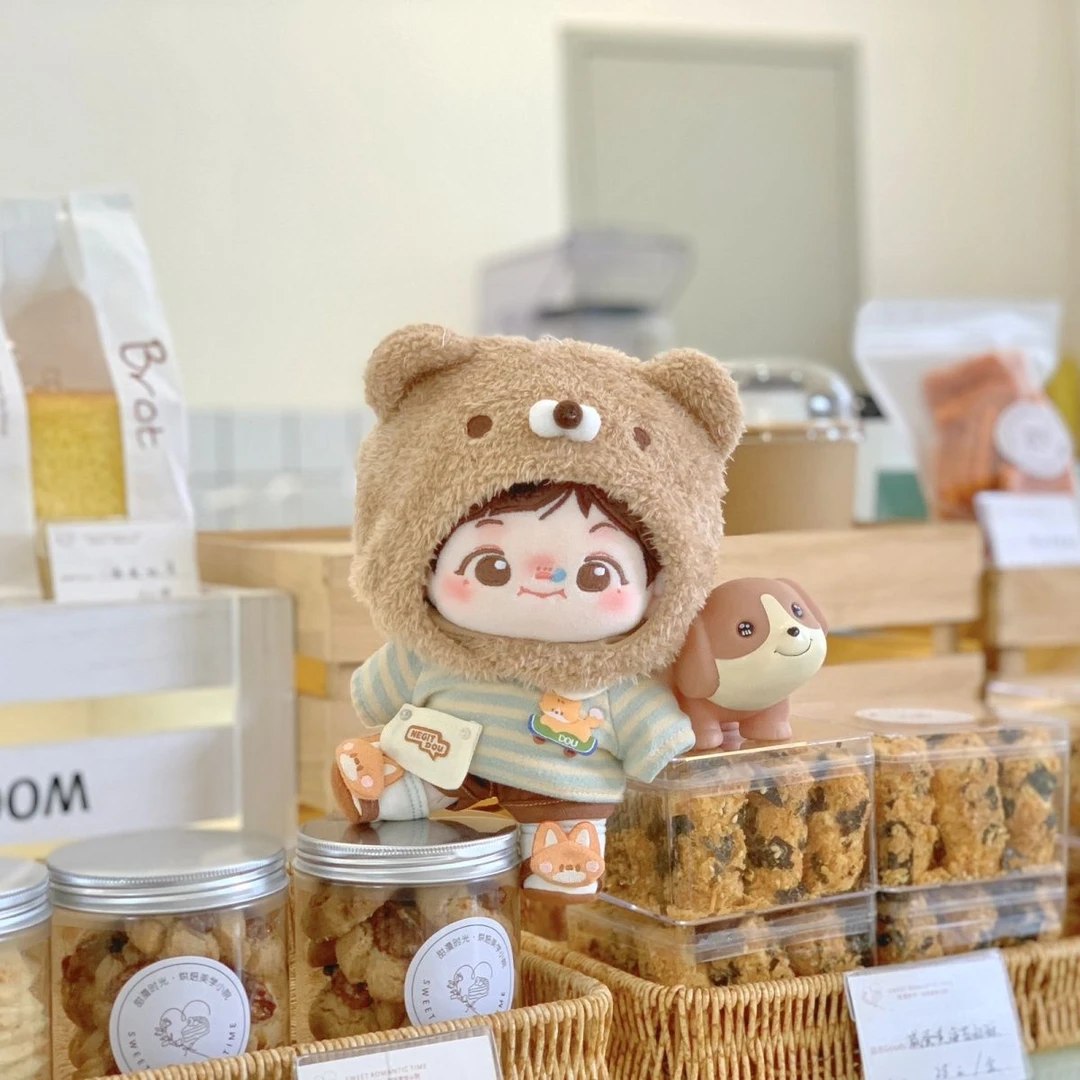 新款网红20cm棉花娃娃可爱帽子正常体海星体胖胖体蚂蚁体可穿原创