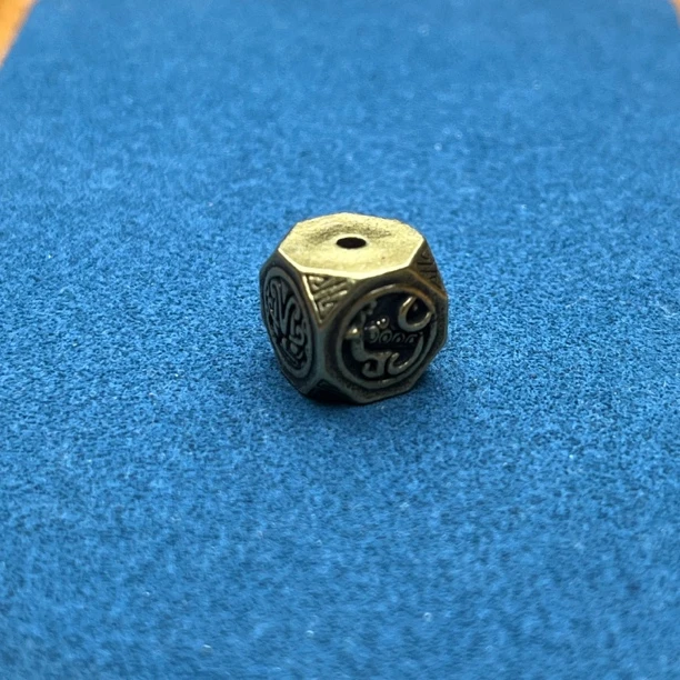 黄铜做旧四象菱形珠顶珠腰珠