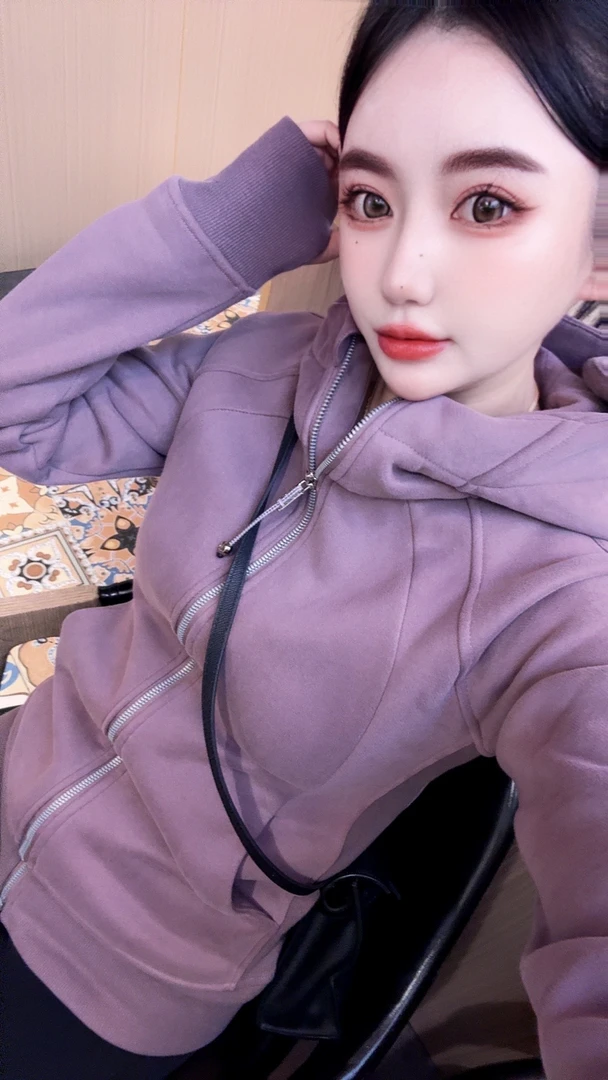 露家加绒外套三个尺码显瘦