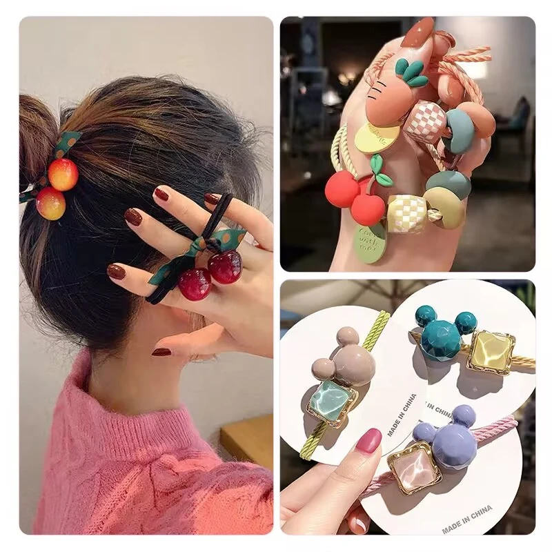 【十件套】头绳网红发圈橡皮筋扎头发绳皮套头饰女成人学生简约时尚