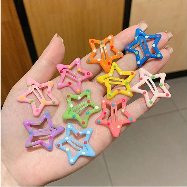 星星发夹五角星发卡子公主碎发卡小孩头饰bb夹发饰刘海小夹子可爱