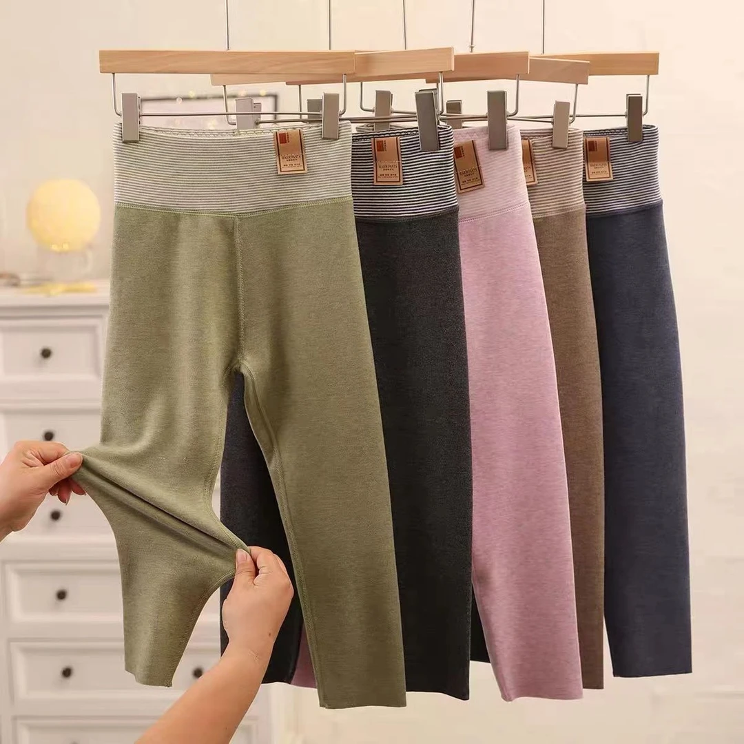 德绒儿童保暖裤高腰护肚加厚男童秋裤棉毛裤中大童内穿线裤秋冬