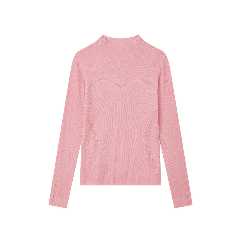 【小余专属】修身时髦亲肤针织衫纯色设计感上衣女D09AZN9529